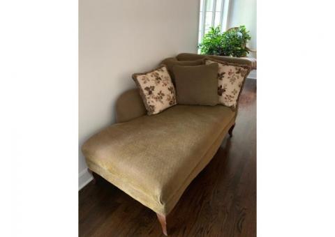 Chaise Lounge and Pillows